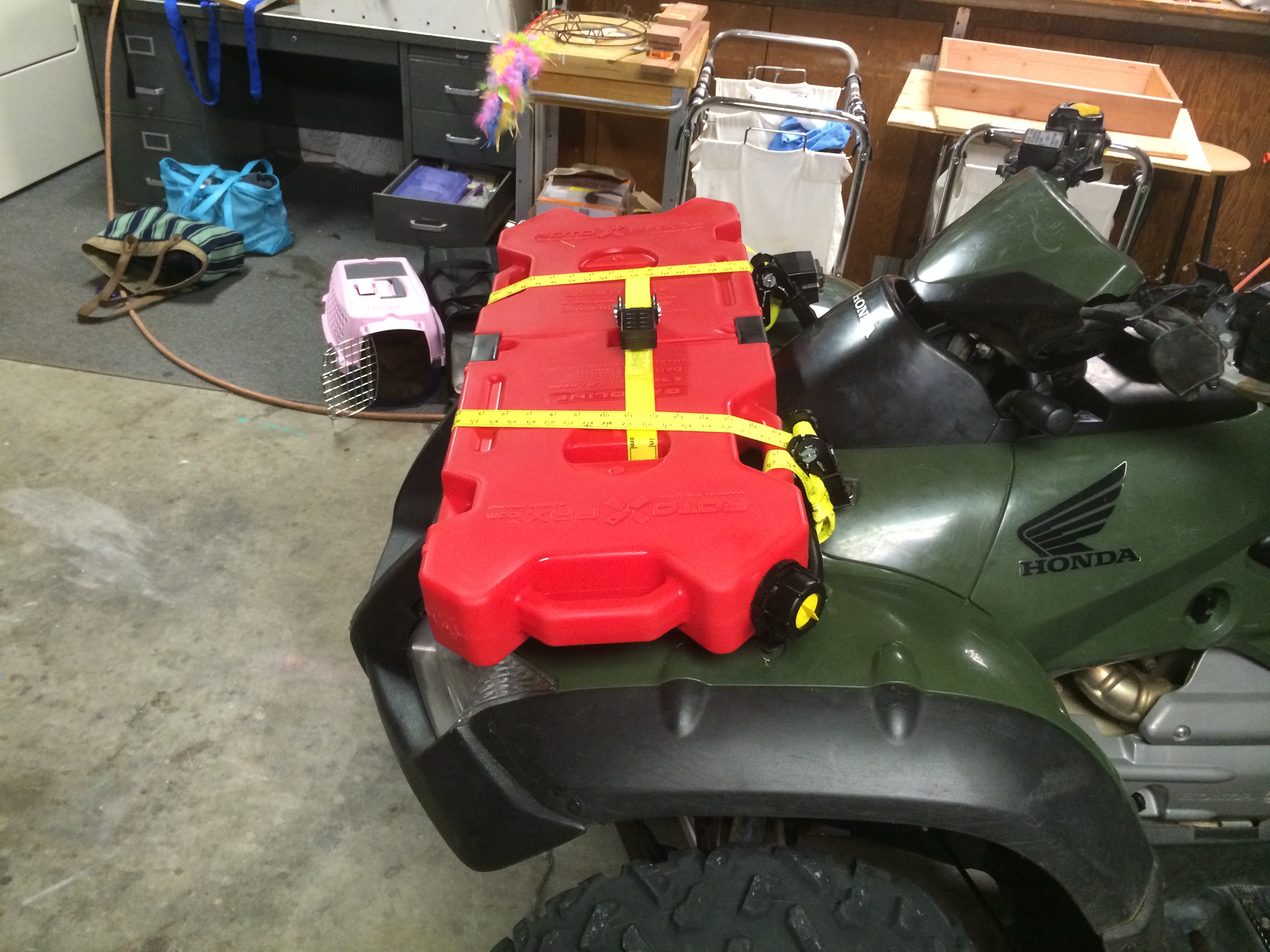 Installation Of Rotopax Packs On Front Rack Honda Rincon Forum